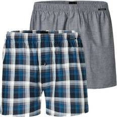 Schiesser Kalsonger Schiesser 2-Pack Multipack Boxershorts - Grey/Blue
