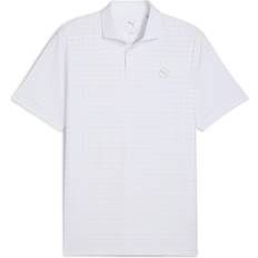 Ternede Polotrøjer Puma Mattr Houndstooth Golf Polo T-Shirt - White Glow