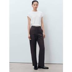 Mango White Jumpers Mango Short-Sleeved Knitted Cotton Sweater - White