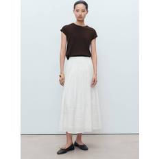 Mango Tröjor Mango Finstickad T-Shirt Med Korta Ärmar - Chokladbrun