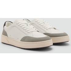 Mango Trainers Mango Combined Leather Trainers - White