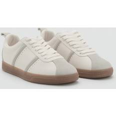 Mango Trainers Mango Contrast Panel Sneakers Woman - White