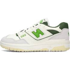 New Balance Men's 550 - White/Green Suede/Mesh