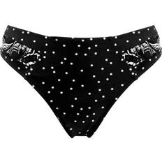 Pour Moi Getaway Frill Bikini Brief - Black/White