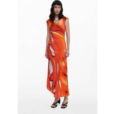Desigual Lange kjoler Desigual Kjole - Creme/Orange