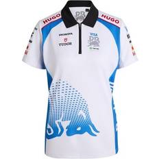Breathable - Women Polo Shirts HUGO Bulls F1 2025 Polo Shirt Womens - White