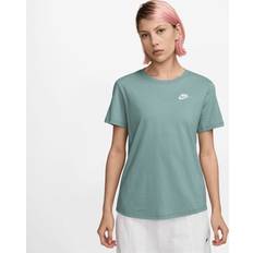 Nike T-shirts Nike W Nsw Tee Club Bomullstoppar T-Shirt - Cannon/White