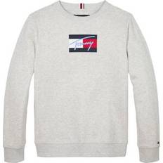 Tommy Hilfiger Sweatshirts Tommy Hilfiger Script Flag Sweatshirt - Hellgrau