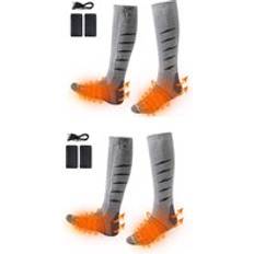 Silver Underwear Ezysleep Rechargeable Heated Socks - Silver