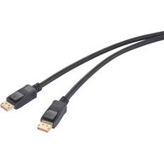 Kablar Renkforce DisplayPort Tilslutningskabel 2.00 m Sort