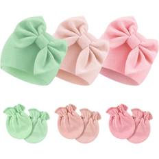 Newborn Baby Hospital Hats Beanie Bow Infant Caps - Bqubo
