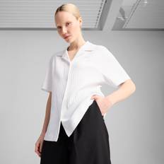 Puma Skjorter Puma Wardrobe Essentials Shirt Pointelle - White