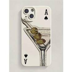 Shein Poker Cocktail Liquid Silicone Phone Case