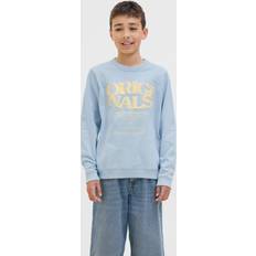 Sweatshirts Jack & Jones Tryck Sweatshirt Junior Blå