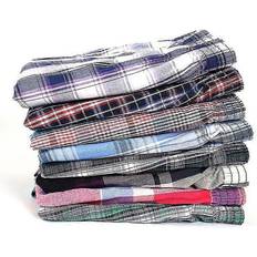 Florals Men's Underwear Furtalk 4-Pack Men's Boxer Shorts Woven Cotton Plaid Combed
