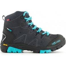 Boys Walking Shoes Trollkids Kid's Trollsteinen Hiker Mid Walking Boots - Grey