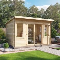 BillyOh Large Cabins BillyOh Fraya Pent Log Cabin 4.0m x 2.5m 28mm (Building Area )