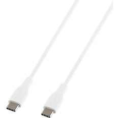 Deltaco USB-C till USB-C Vävd Laddningskabel 60W 1m