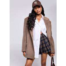 boohoo Basics Oversized Cotton Poplin Shirt - White