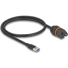 Kablar DeLock USB Forlængerkabel 60cm Sort