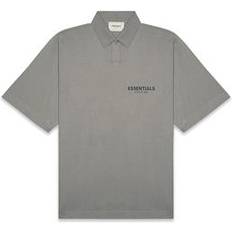 Fear of God Pikétröjor Fear of God Essentials Short Sleeve Boxy Polo Shirt - Cement