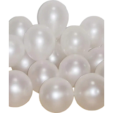 Shein Latex Balloons Glossy Elegant Faux Pearl White 10-pack