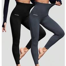 Multicoloured - Women Tights & Stay-Ups Shein High Waist Letter Print Casual Athletic Leggings