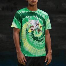Tie Dye T-shirts Shein Men Cartoon Character Spiral Tie-Dye T-Shirt