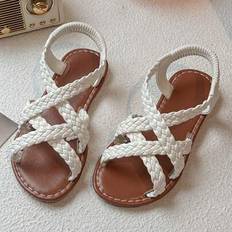 Beige Sandals Children's Shoes Shein Vintage Woven Children's Sandals - Park