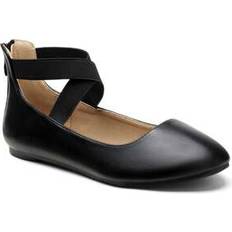 Rubber Low Shoes Shein Sole Stretchy Elastic Ankle Straps Ballet Flats Shoes - White