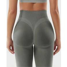 Fitness & Gym - Grey Leggings Shein Women Impact Seamless Scrunch Butt Leggings - Gym
