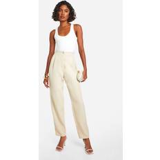 Boohoo Tapered Trousers & Shorts boohoo Womens Tall Woven Tailored Tapered Trouser - Beige