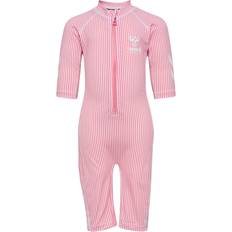 UV-Bekleidung Hummel Cala Junior Uv Short Sleeve Jumpsuit - Rosa