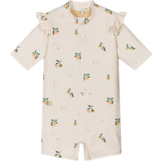 Liewood Girls Peach Print Sun Suit - Ivory