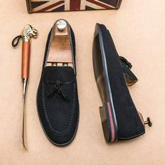 Men Moccasins Shein Men's Leather Shoes British Style Suede - Moccasin