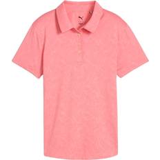 Puma Polotrøjer Puma Mattr Lianas Jacquard Sleeve Polo T-Shirt - Peach Frost