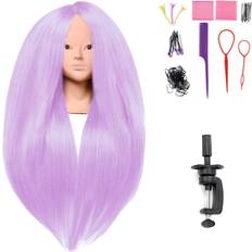 Training Heads Silky 26-28 Long Hair Mannequin Head