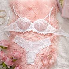 Florals - Women Lingerie Sets Shein New Sexy Lingerie Set For Women - White