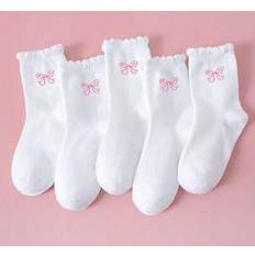 Sportswear Garment Socks Children's Clothing Shein Girls Kids Athletic Ruffle Socks - Back T