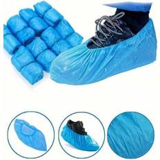 100pcs Disposable Plastic Shoe Covers