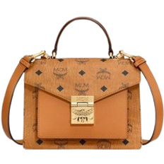 MCM Tracy Satchel Small - Cognac