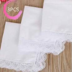White Handkerchiefs Shein Floral Lace Handkerchiefs Simple White