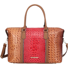 Duffel Bags & Sport Bags MKF Collection Raven Croc Embossed Duffel Bag - Croco Cognac