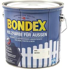Malerfarbe Bondex Bondex Holzfarbe Holzschutzmittel Weiß 2.5L