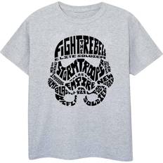 5XL T-shirts Star Wars Unisex Adult Stormtrooper Text Head T-Shirt XXL