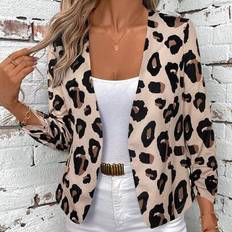 Pleats Outerwear Shein Elegant Front-Open Pleated Long Sleeve Jacket - Black