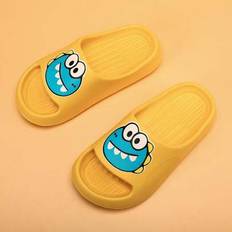 Yellow Slippers Children's Shoes Shein Kids EVA Foam Slippers Lightweight Anti-Slip Dinosaur Design - Quick Dr