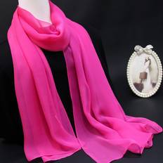 Women - Yoga Accessories Temu Elegant Women's Breathable Polyester Scarf - Solid Color