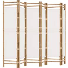 VidaXL Rumsavdelare vidaXL 6 Panels Cream/White Rumsavdelare 240x180cm