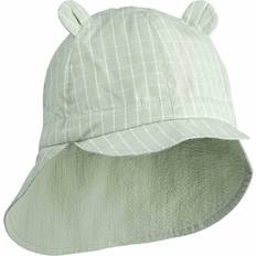 Rutiga Accessoarer Liewood Gorm Reversible Seersucker Sun Hat - Dusty Mint/Creme De La Creme (LW14484)